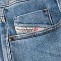 Blue - Side - Diesel Mens Sleenker Skinny Jeans