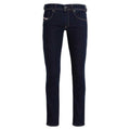 Dark Blue - Front - Diesel Mens Sleenker Skinny Jeans