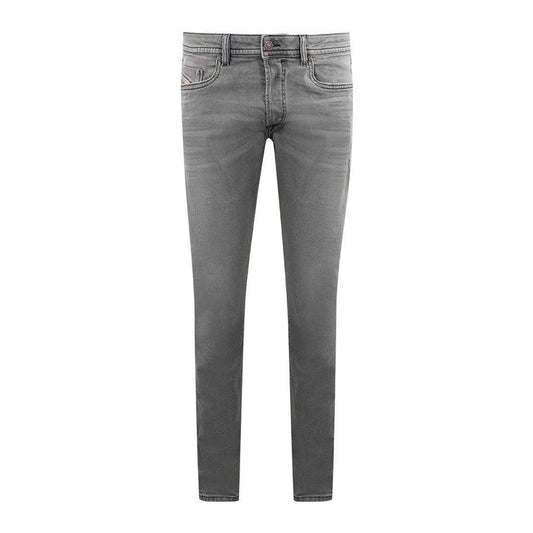 Grey - Front - Diesel Mens Buster-X Tapered Jeans