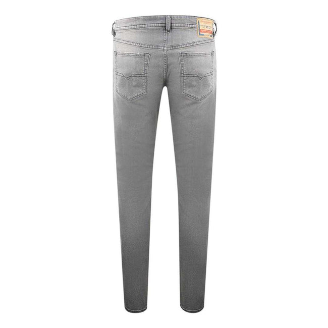 Grey - Back - Diesel Mens Buster-X Tapered Jeans