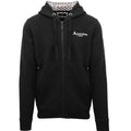 Black - Front - Aquascutum Mens Classic Logo Full Zip Hoodie