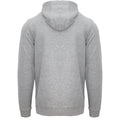 Grey - Back - Aquascutum Mens Classic Logo Full Zip Hoodie