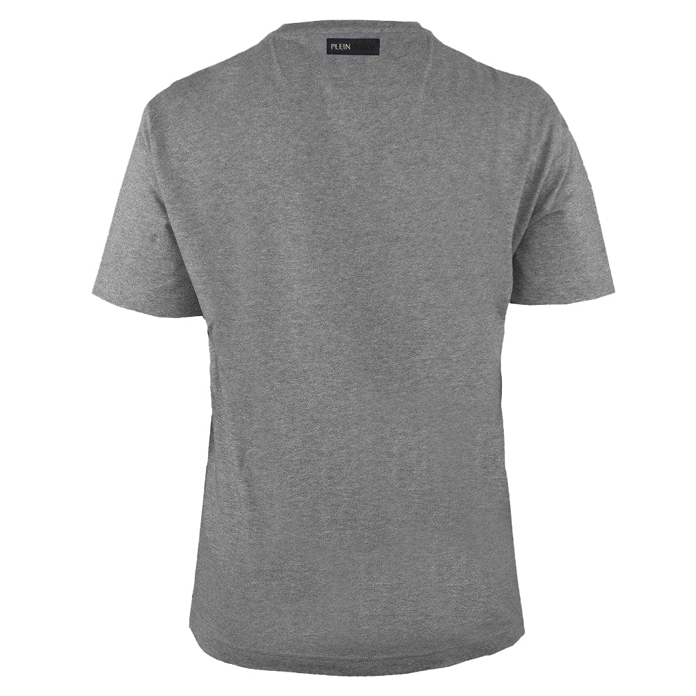 Dark Grey - Back - Plein Sport Unisex Adult Scratchy Logo T-Shirt