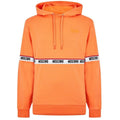 Orange - Front - Moschino Mens Branded Tape Hoodie