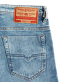 Blue - Back - Diesel Mens Denim Slim Shorts