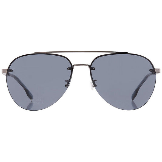 Dark Ruthenium-Grey - Front - Hugo Boss Mens 1537-F-SK 06LB IR Sunglasses