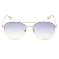 Navy-Gold - Front - Calvin Klein Mens Smoke Sunglasses
