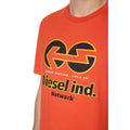 Orange-Black - Lifestyle - Diesel Unisex Adult Power Station Logo T-Shirt