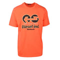 Orange - Front - Diesel Unisex Adult Power Station Logo T-Shirt