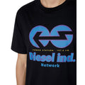Black-Blue - Side - Diesel Unisex Adult Power Station Logo T-Shirt
