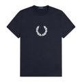 Navy Blue - Front - Fred Perry Unisex Adult M8536 608 T-Shirt