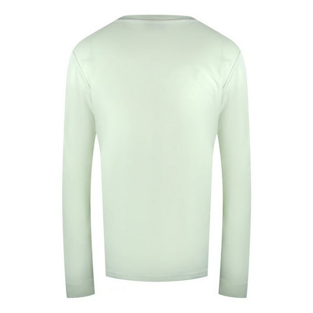 Off White - Back - Diesel Unisex Adult Logo Long-Sleeved T-Shirt