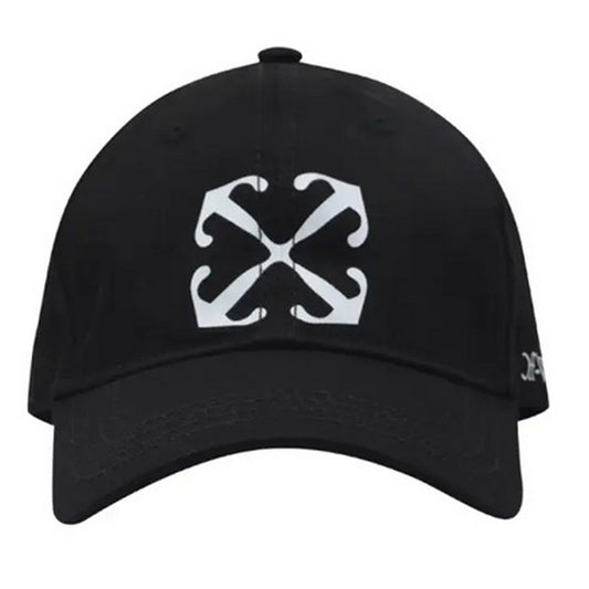 Black - Front - Off-White Arrow Cotton Baseball Cap