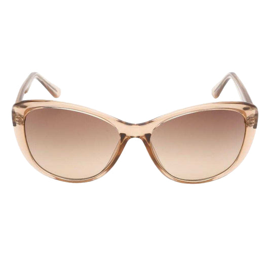 Beige-Brown - Front - Calvin Klein Womens-Ladies Gradient Sunglasses