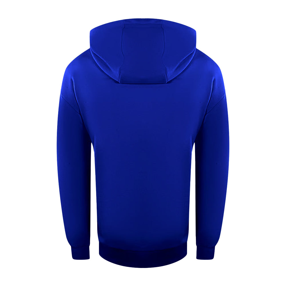 Blue - Back - Ice Iceberg Mens Big Logo Hoodie