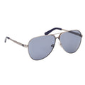 Blue-Gunmetal - Close up - Guess Mens Logo Matte Sunglasses