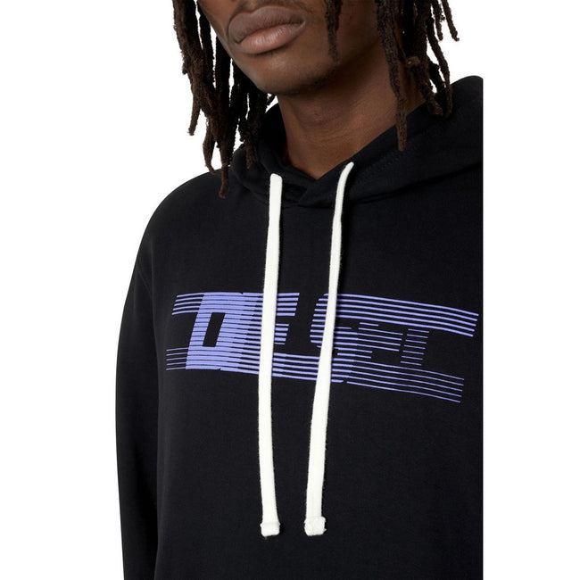Black - Lifestyle - Diesel Mens Faded Logo Hoodie