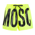 Bright Yellow - Front - Moschino Mens Logo Swim Shorts