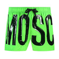 Bright Green - Front - Moschino Mens Logo Swim Shorts