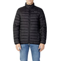 Black - Side - Aquascutum Mens Logo Padded Jacket