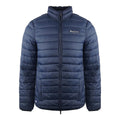 Navy Blue - Front - Aquascutum Mens Logo Padded Jacket