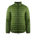 Army Green - Front - Aquascutum Mens Logo Padded Jacket