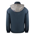Navy - Back - Aquascutum Mens Plain Lightweight Hidden Hood Jacket