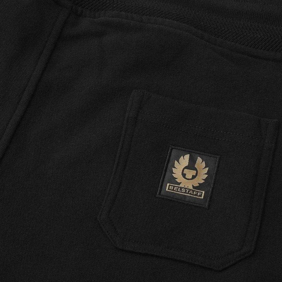 Black - Side - Belstaff Mens Plain Jogging Bottoms
