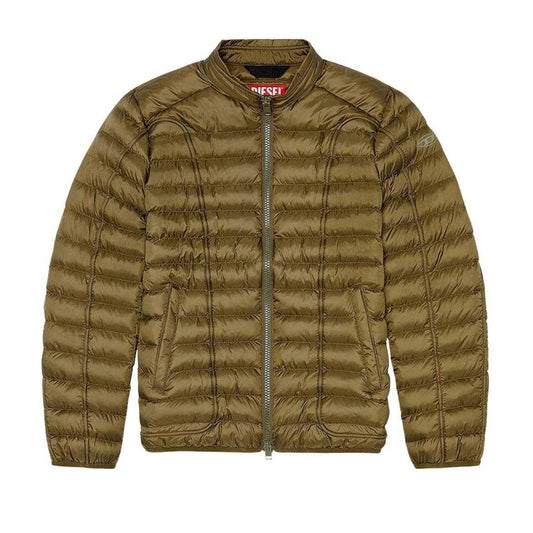 Green - Front - Diesel Unisex Adult Quilted Jacket