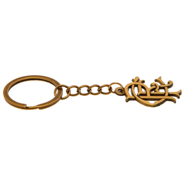 Antique Gold - Back - Rangers FC Scroll Crest Keyring