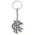 Blue-White - Front - Rangers FC Scroll Crest Keyring