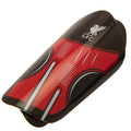 Red-Black - Front - Liverpool FC Childrens-Kids Crest Shin Guards