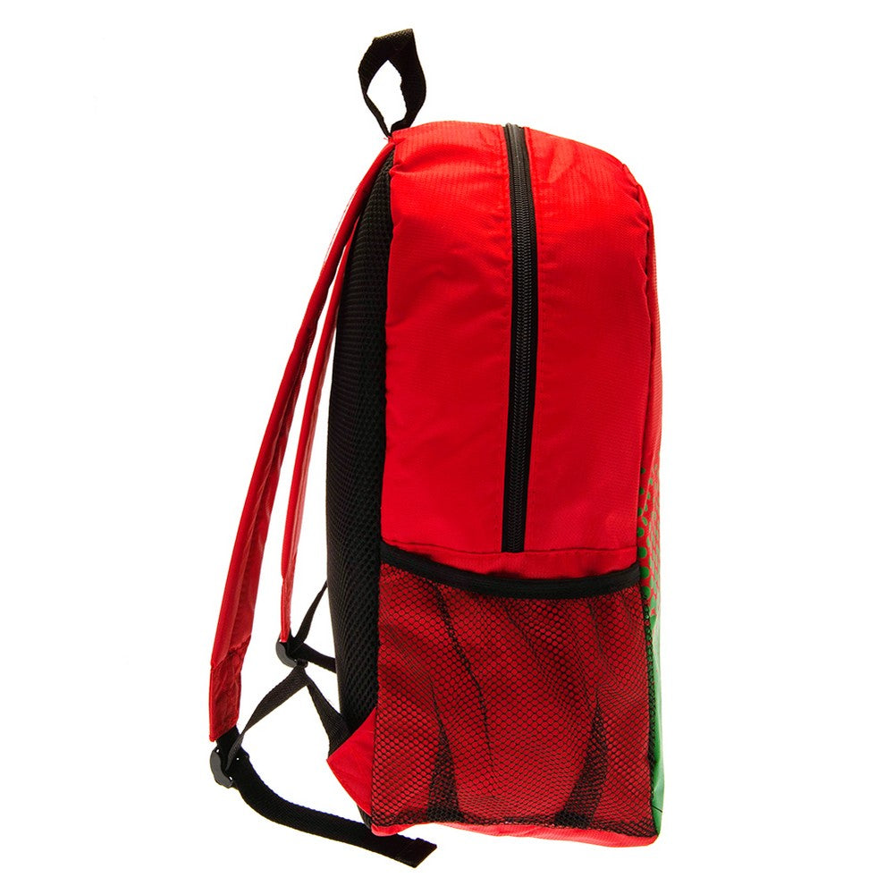 Red-Green - Side - FA Wales Cymru Backpack