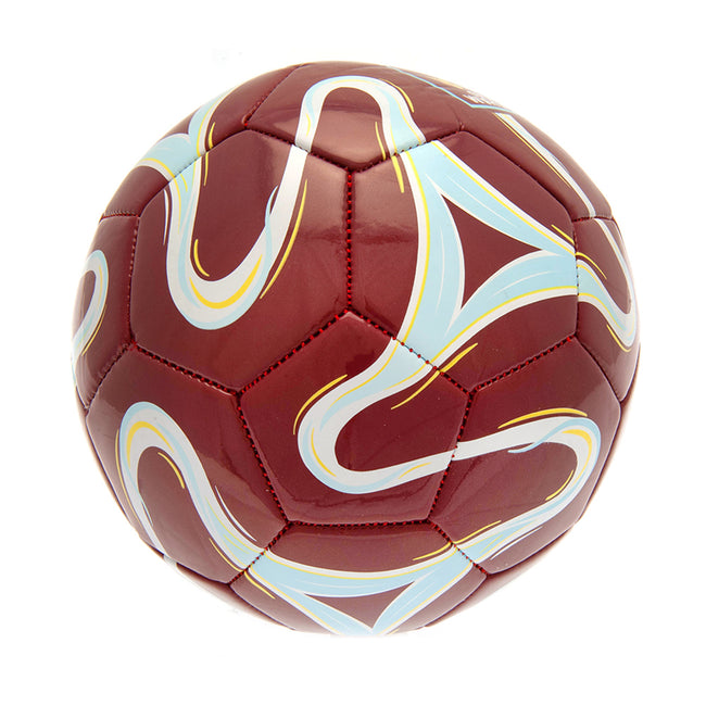 Claret Red-Blue-White - Back - West Ham United FC Crest Football