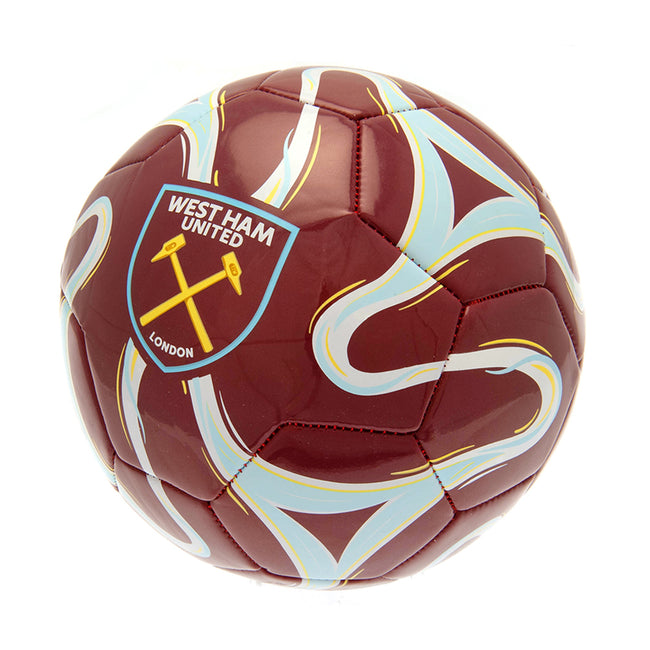 Claret Red-Blue-White - Side - West Ham United FC Crest Football