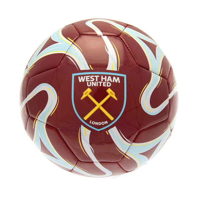 Claret Red-Blue-White - Front - West Ham United FC Crest Football