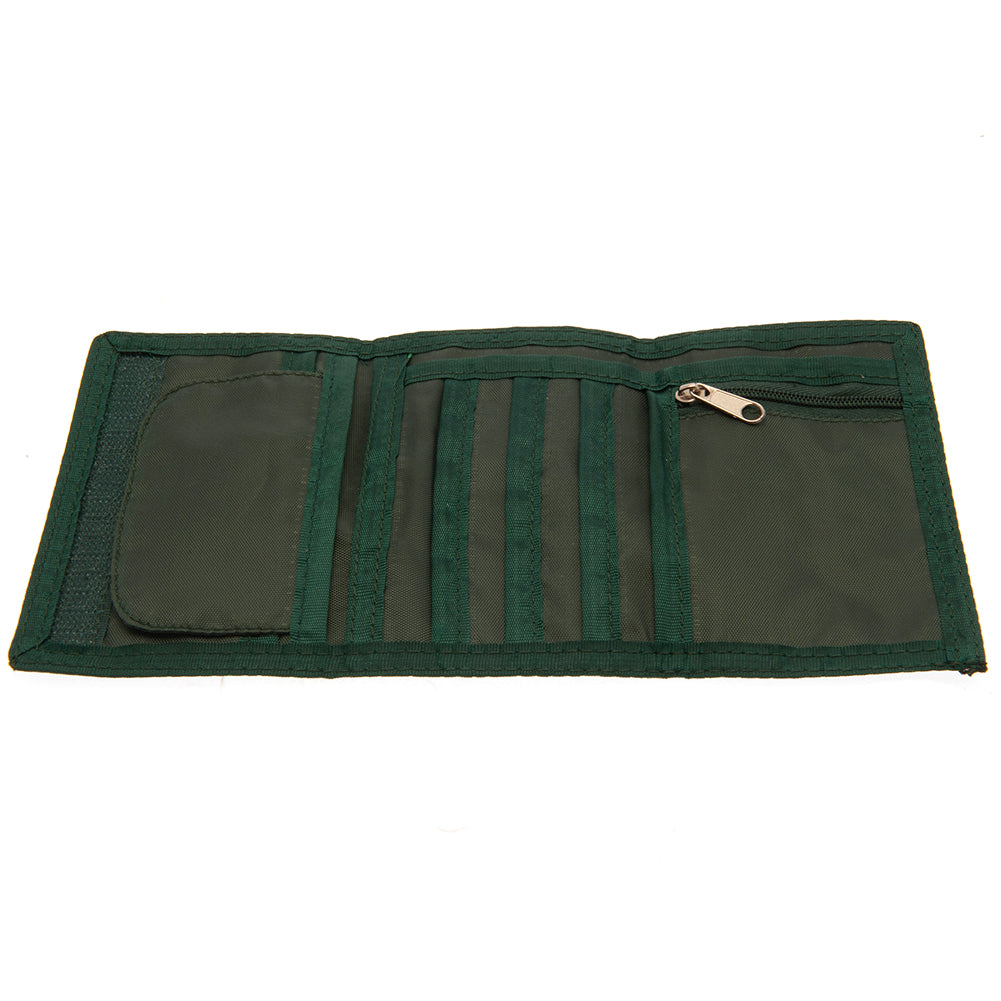 Green - Side - Celtic FC Nylon Wallet