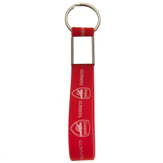 Red - Front - Arsenal FC Silicone Keyring