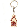 Silver-Red - Front - Nottingham Forest FC Crest Keyring