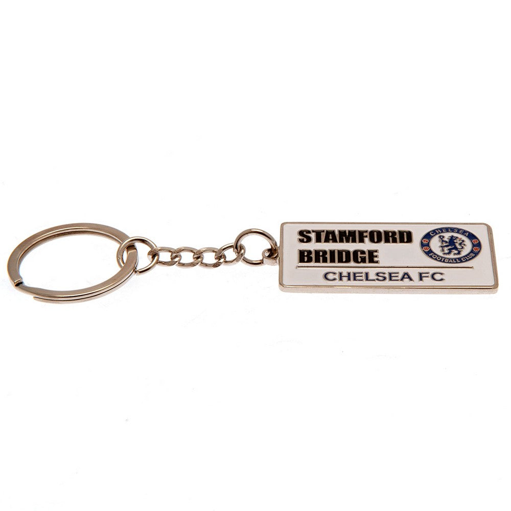 White - Back - Chelsea FC Street Sign Keyring