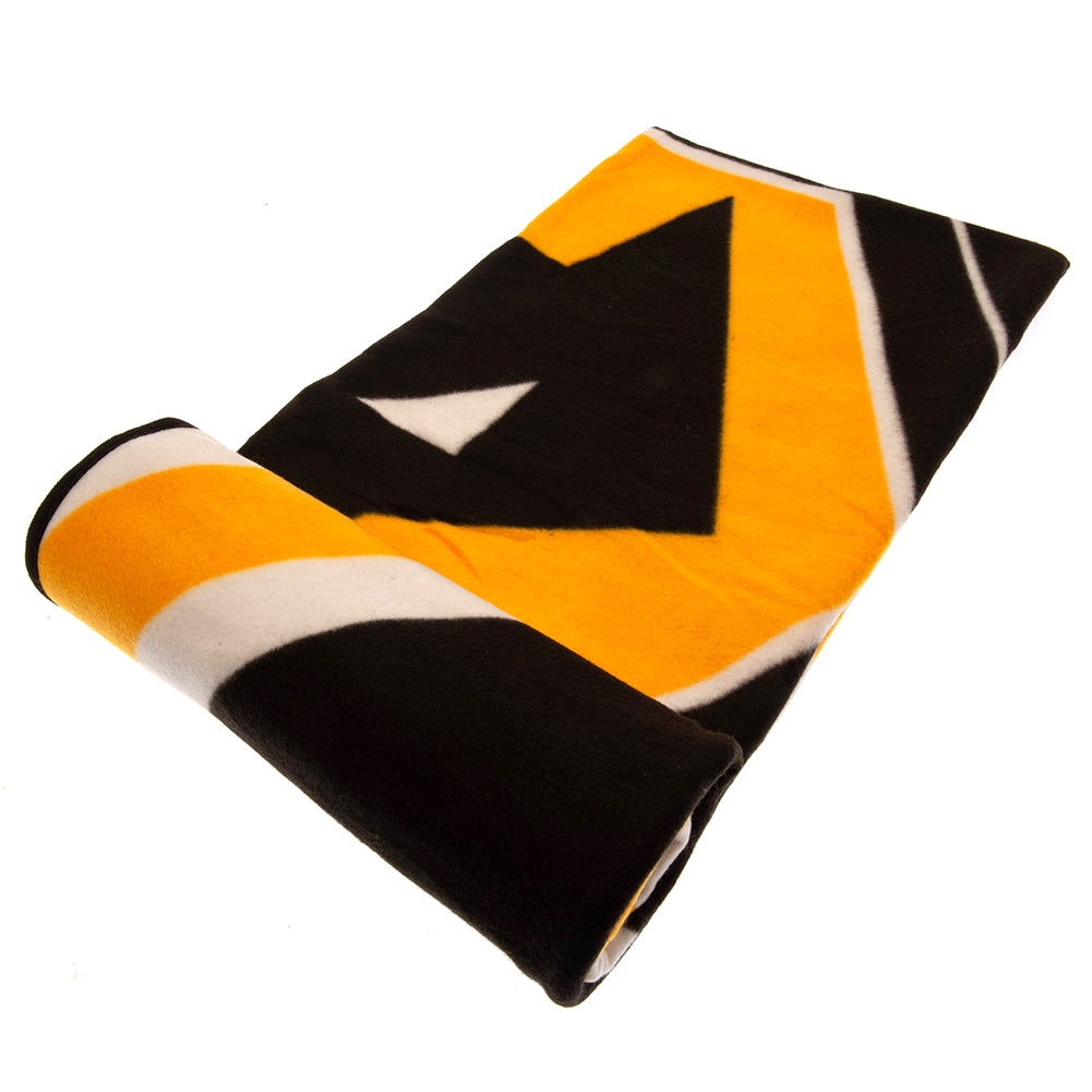 Black-Yellow-White - Back - Wolverhampton Wanderers FC Blanket