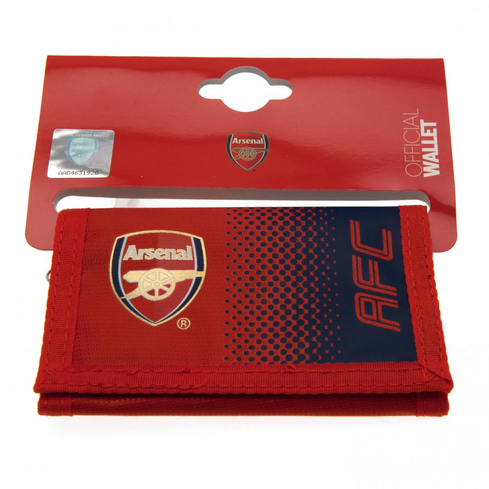 Red-Navy - Lifestyle - Arsenal FC Touch Fastening Fade Design Nylon Wallet