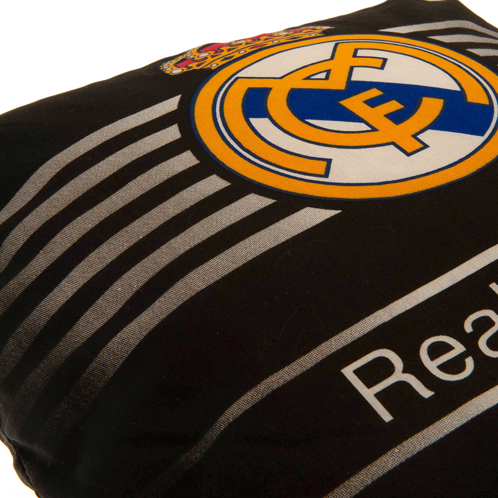 Black-White - Back - Real Madrid CF Crest Filled Cushion