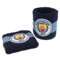 Dark Blue-Light Blue - Front - Manchester City FC Wristband (Pack of 2)