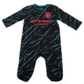 Black-Sky Blue - Front - Manchester City FC Baby 2023-2024 Sleepsuit