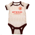 Blue-Cream-Brown - Back - Manchester City FC Baby 2023-2024 Bodysuit (Pack of 2)