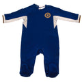 Royal Blue-White-Gold - Front - Chelsea FC Baby 2023-2024 Kit Sleepsuit