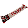 Red-White-Black - Front - Fulham FC Crest Fringed Scarf