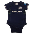 White-Navy - Back - Scotland RU Baby 2023-2024 Bodysuit (Pack of 2)