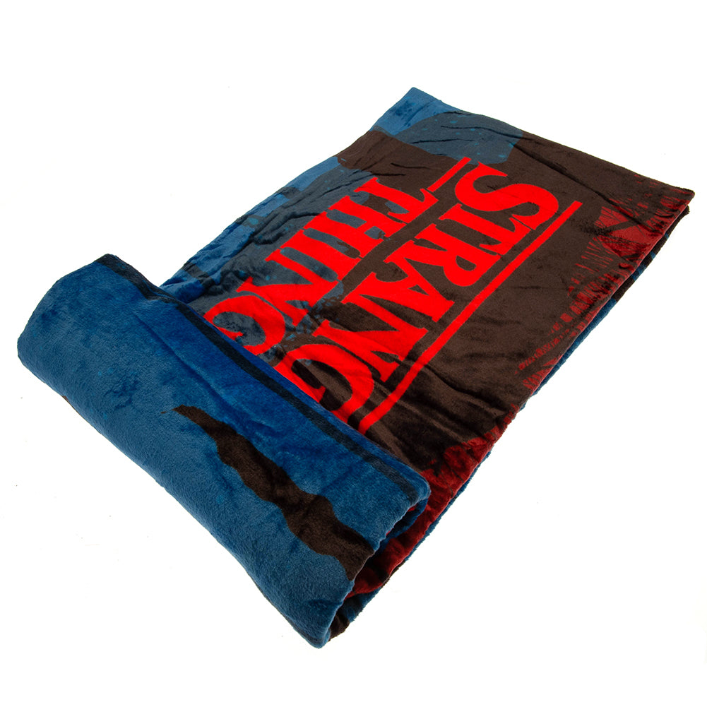 Blue-Red - Back - Stranger Things Upside Down Coral Fleece Blanket